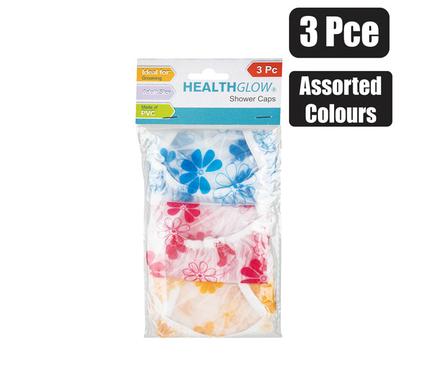 SHOWER CAP PVC ASSTD 3PCE product image