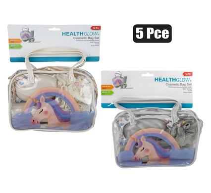 COSMETIC BAG SET 5PC UNICORN product image