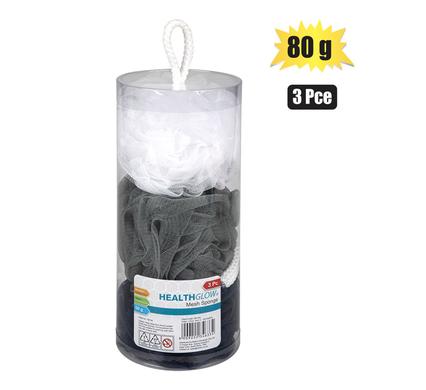 BATH SPONGE MESH W/ROPE 50g 3 PIECE product image