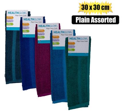FACE CLOTH 30x30cm PLAIN ASSTD product image
