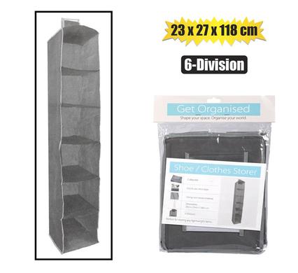SHOE/CLOTHES STORER 6-DIV 23x27X118cm product image