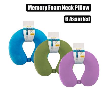 TRAVEL NECK PILLOW 30x26cm MEMORY FOAM product image