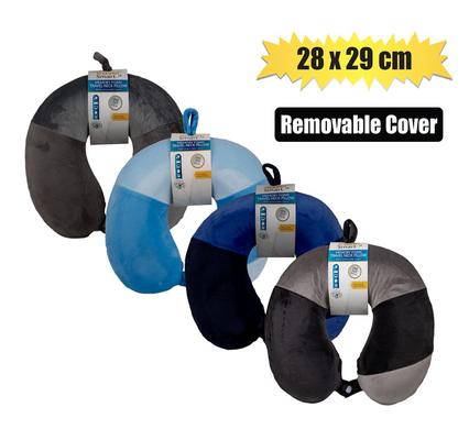 TRAVEL NECK PILLOW 28x29cm MEMORY FOAM product image