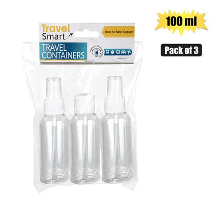 TRAVEL BOTTLES 3-PACK 100ml product image