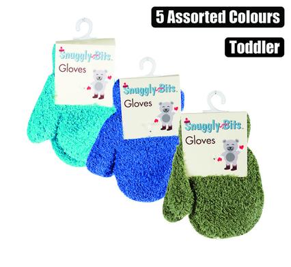 GLOVES TODDLER MITTENS PLUSH ASSTD COL product image
