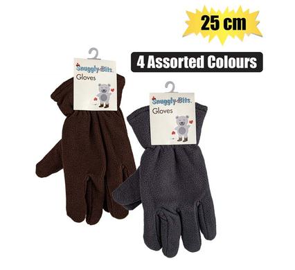GLOVES ADULT FLEECE PLAIN ASSTD 25cm product image