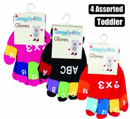 GLOVES TODDLER ACR KNIT LETTERS/NOS. product image