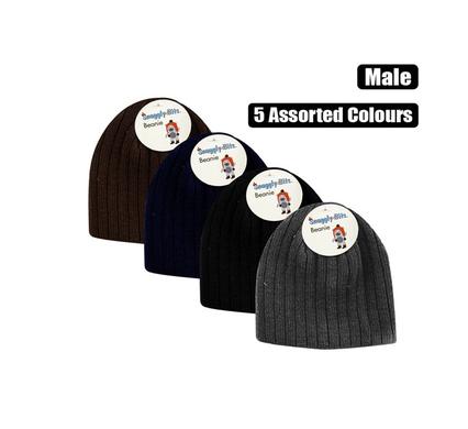 BEANIE ADULT ACRYLIC BASIC ASSTD COLOURS product image