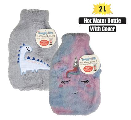 HOTWATER BOTTLE W/PLUSH COVER UNIDINO 2L product image