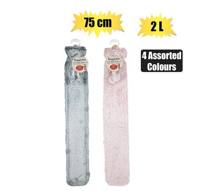 HOTWATER BOTTLE W/PLUSH COVER LONG 2L product image