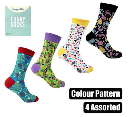 SOCKS UNISEX COLOUR PATTERNS ASSTD product image