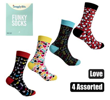 SOCKS UNISEX LOVE ASSTD product image
