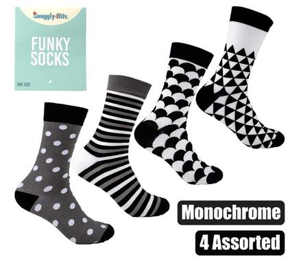 SOCKS UNISEX MONOCHROME DESIGN product image