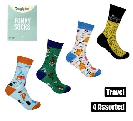 SOCKS UNISEX TRAVEL DESIGN product image