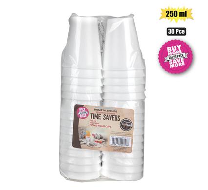 PICNIC CUPS FOAM 250ml 30PCE DISPOSABLE product image