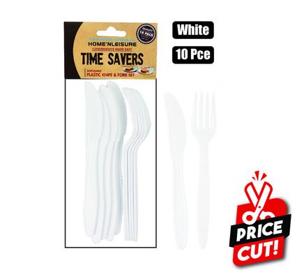 CUTLERY PL 10PCE SET (5xKNIVES+5xFORKS) product image