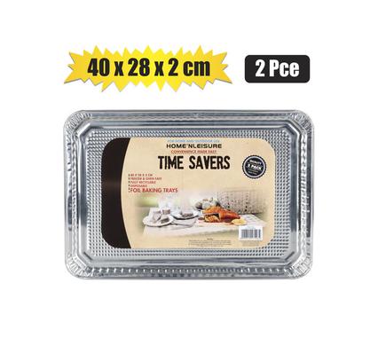 BAKING PAN ALU-FOIL 2PC TRAYS 40x28cm product image