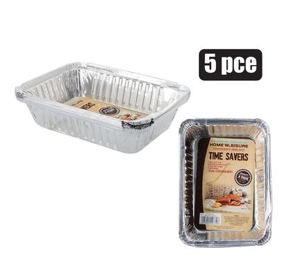 BAKING PAN ALUM-FOIL 5PCE 20x14x4cm product image