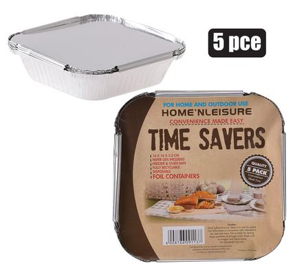 BAKING-PAN ALUM-FOIL 5PCE 14,5x14,5x3cm product image