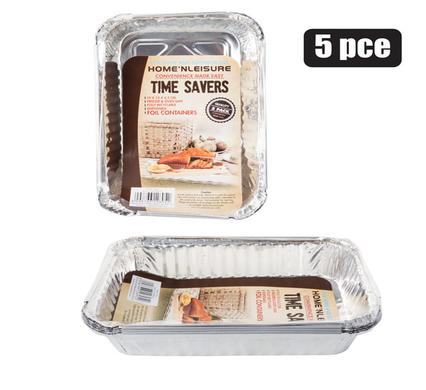 BAKING-PAN ALUM-FOIL 5PCE 19x13x4.5cm product image