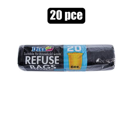 REFUSE BAG BLACK 20PC 750x950mm product image