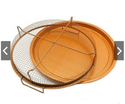 Round Copper Air Fryer Pan