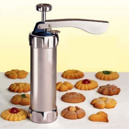 Cookie Press Machine Biscuit Maker Cake Making Decorating Gun Kitchen Aluminum Icing Sets