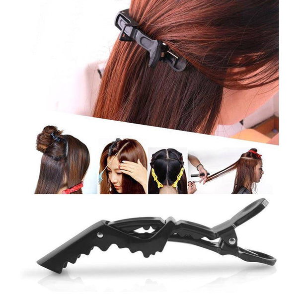 3Pcs Universal Crocodile Hairdressing Cutting Clamps Hair Grip Clips