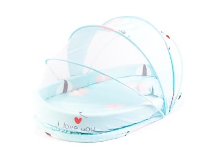 Portable Bassinet Travel Baby Basket Travel Bed - Blue