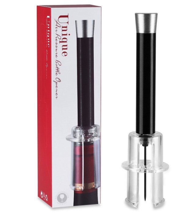 Air Cork Screw Wine Bottle Opener Black