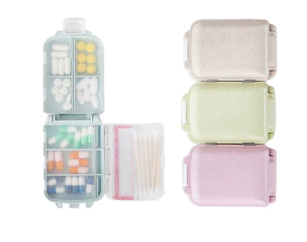 Small Pill Box Organizer - Beige
