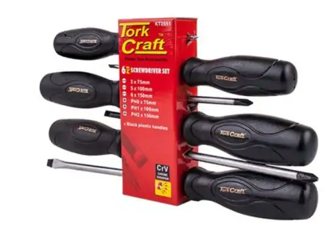 Torkcraft Screwdriver - 6 pcs set