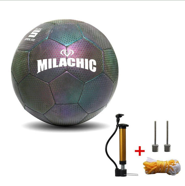 Soccer Ball Luminous Football Night Light Noctilucent Children Game Train Luminescence Ball Men Women Glowing Soccer - Design One