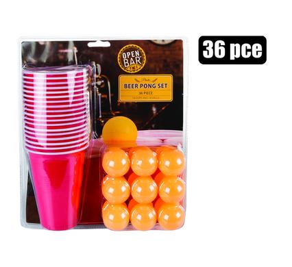 DRINKING GAME BEER PONG 18 CUPS + BALLS product image