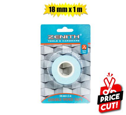 TAPE DBL-SIDED 18x1000mm CARD     ZENITH product image