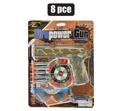 GUN HAND SUCTION DART SET 8PC product image