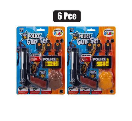 GUN HAND SOFT BULLET POLICE SET 6PC product image
