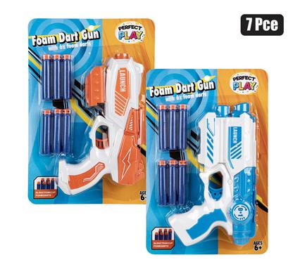 GUN FOAM DART SHOOT 21cm ASSTD 7PC product image