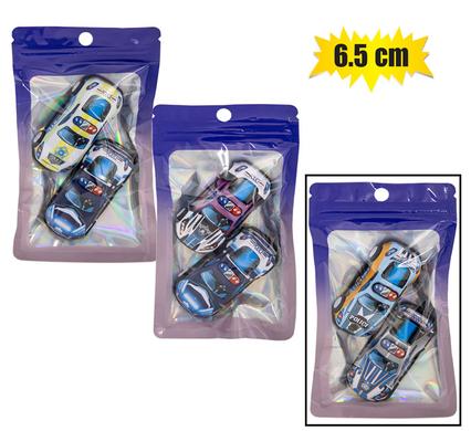 DIE CAST SET 2PC POLICE P/B RACERS 6.5cm product image