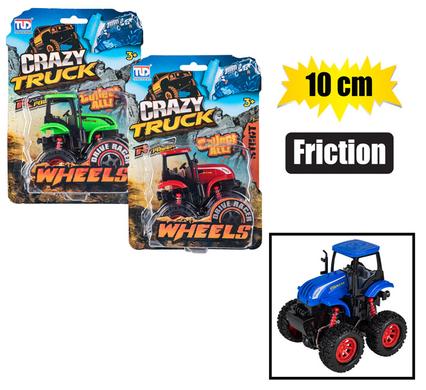 VEHICLE JEEP MONSTER FARM FRICTION 10cm product image