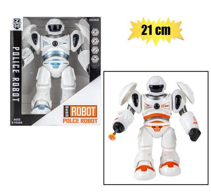 BATTERY OPERATED ROBOT WHITE 21cm product image