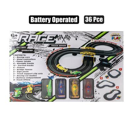 BATTERY OPERATED TRACK-SET POWER 36PC product image