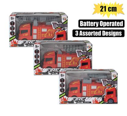 BATTERY OPERATED FIRE RESCUE CAR 21cm product image