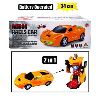 BATTERY OPERATED TRANSFORM ROBOT 24cm product image