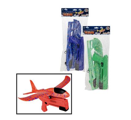 BOYS P/SET GLIDER FOAM PLANE W/GUN 36cm product image