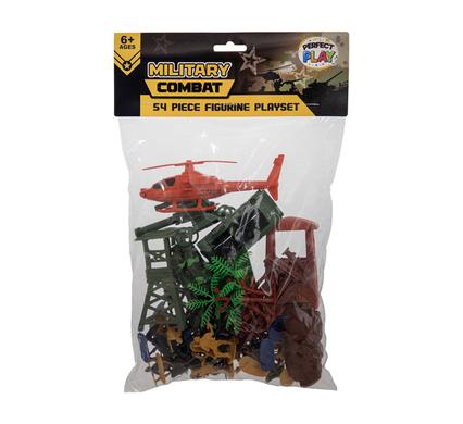 BOYS PLAYSET COMBAT MILITARY SET, 54pc product image