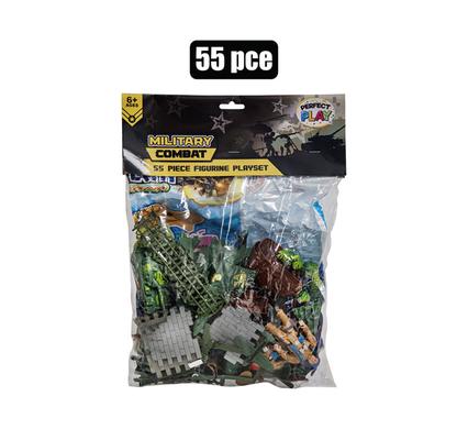 BOYS PLAYSET FIGURINE COMBAT SET 55pc product image