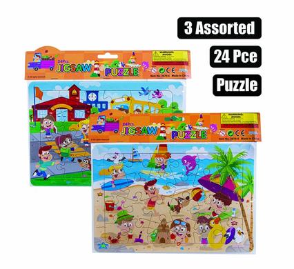 PUZZLE JIGSAW CARTOON ASSTD 24PC product image