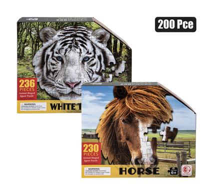 PUZZLE JIGSAW ANIMAL 200+PC ASSORTED product image