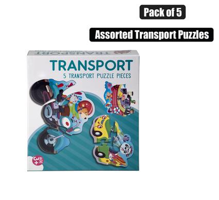 PUZZLE JIGSAW TRANSPORT 19PC 5 ASSTD product image